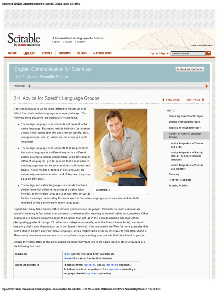 03 Advice For Specific Language Groups | PDF | English Language ...