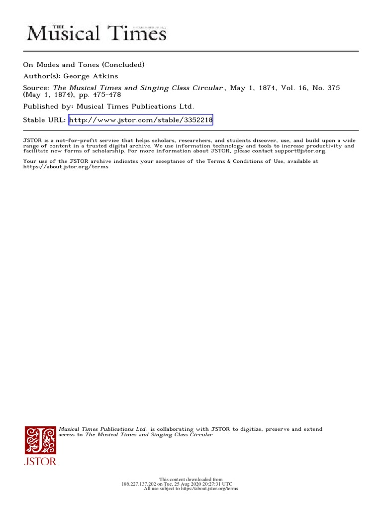 Lunn. 1866. The History of Musical Notation PDF Mode (Music