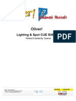 Lighting & Spot (1&2) Cues Sheet - Oliver! - D02 - Archive PDF