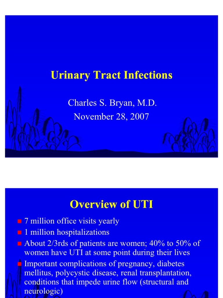 Charles S. Bryan, M.D. November 28, 2007 | PDF | Urinary Tract ...