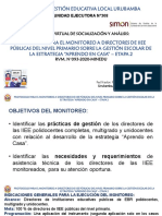 Monitoreo A Directivos Sobre La Gestión Escolar de La Estrategia Aprendo en Casa 2020-Segunda Etapa