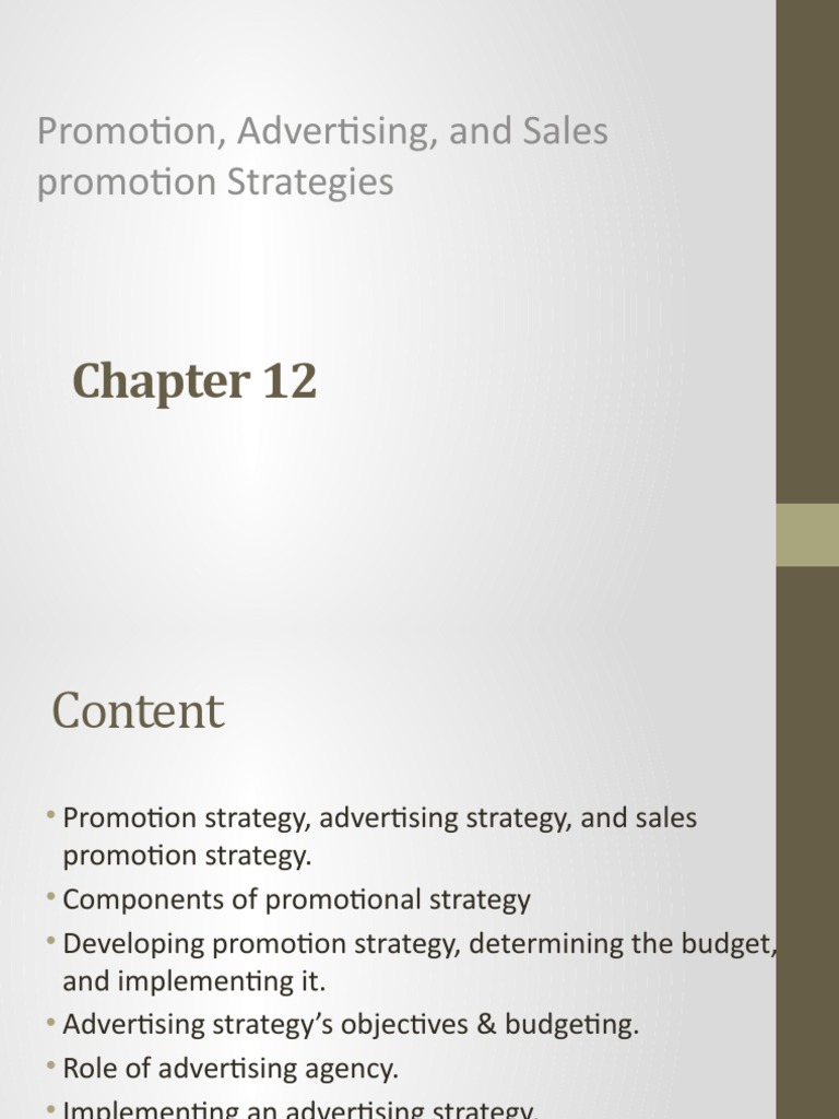 Promotion Strategies for Marketing Success | PDF | Sales | Advertising