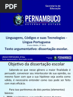 Texto argumentativo dissertação escolar..ppt