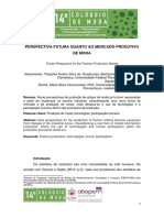 PERSPECTIVA FUTURA QUANTO AO MERCADO PRODUTIVO DE MODA