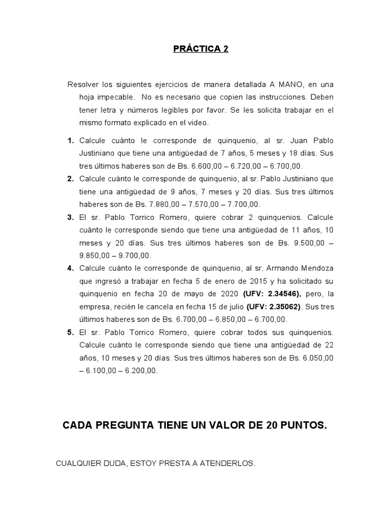 Práctica 2 | PDF | Crecimiento personal y profesional | Finanzas y dinero