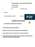 Módulo 2 - Números Reais e gráficos - Atividade flexibilizada 