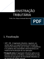 Administração Tributária: Fiscalização, Dívida Ativa e Certidões Negativas