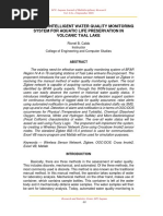 WSN Based Intelligent Water Quality Monitoring System For Aquatic Life Preservation in Volcanic Taal Lake