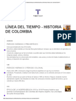 Linea Del Tiempo Historia de Colombia PDF