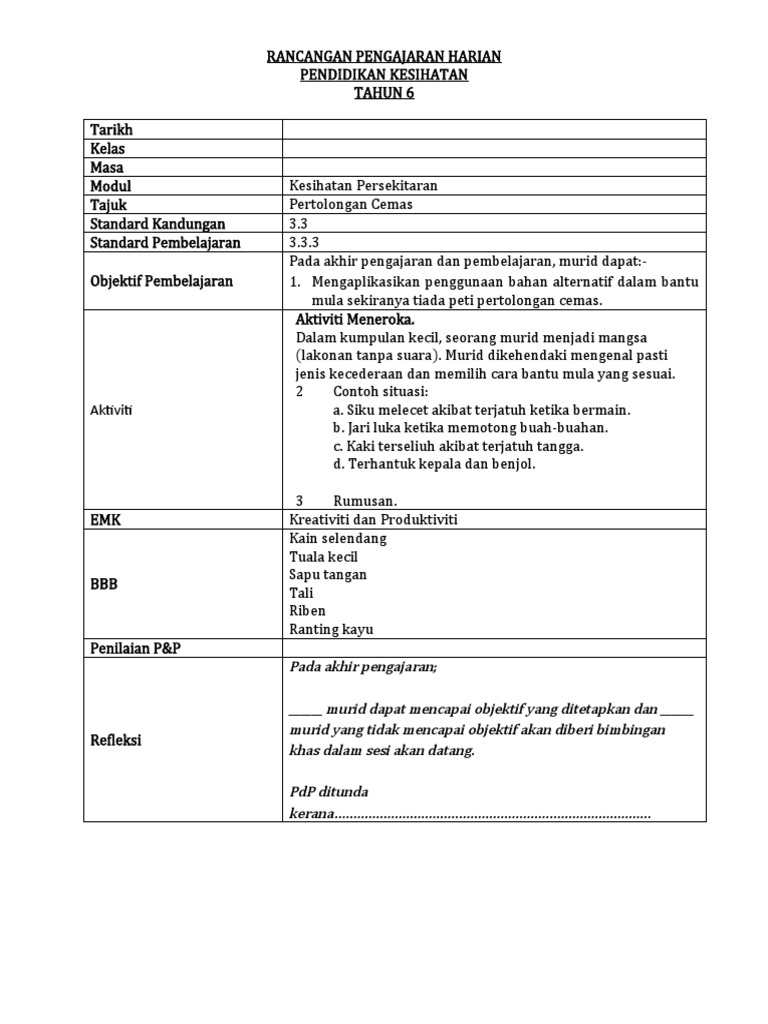 Unit 25 Pertolongan Cemas Pdf