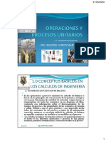 1-OPERACIONES Y PROCESOS UNITARIOS INTRODUCCION