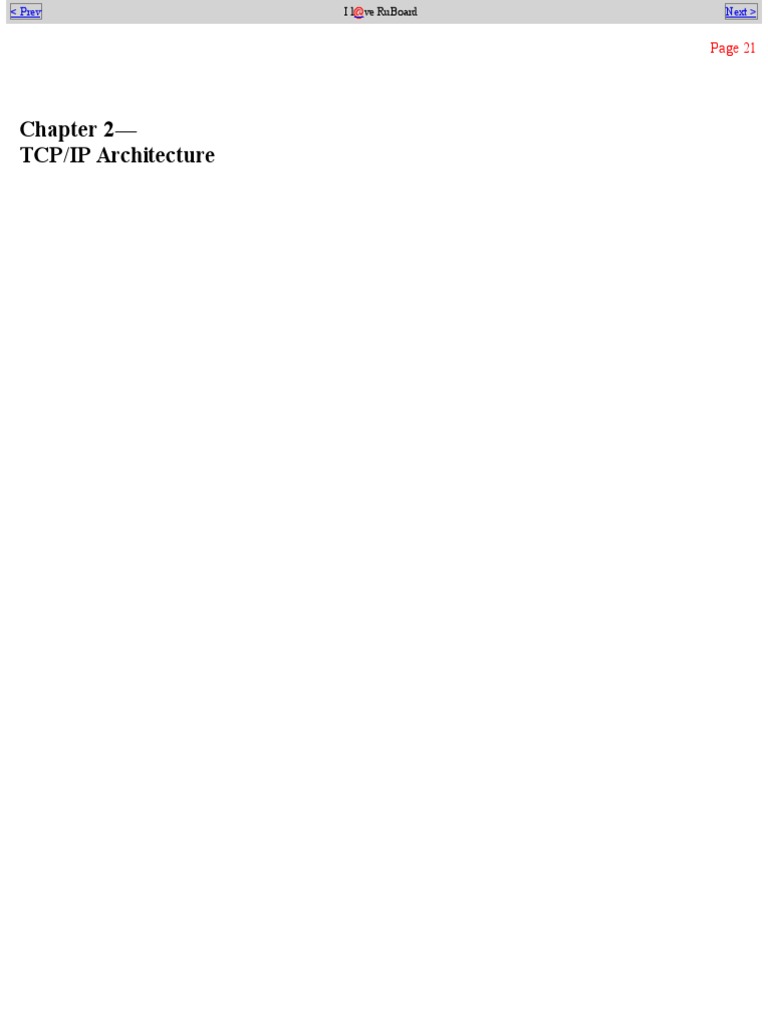 Chapter 2 - TCP/IP Architecture | PDF | Internet Protocols | Internet ...