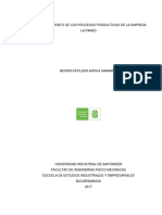 Mejoramiento de Los Procesos Productivos de La Empresa La Pared Neider Estilder Ardila Sanabria PDF