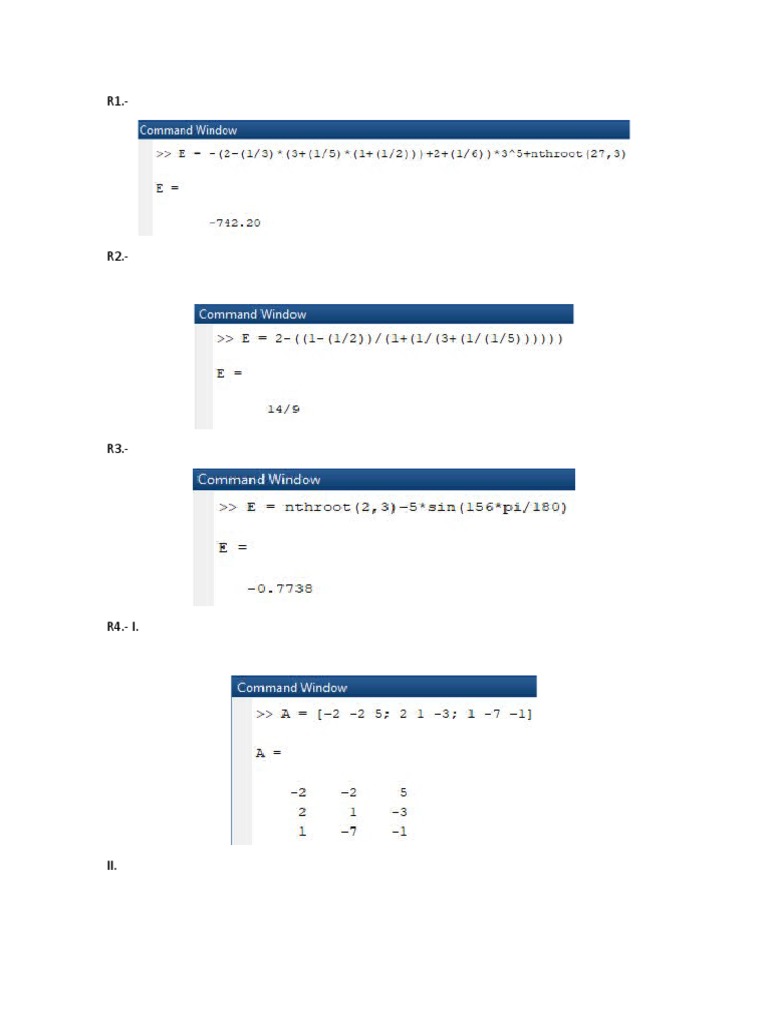 Ejercicios Resueltos en Matlab | PDF