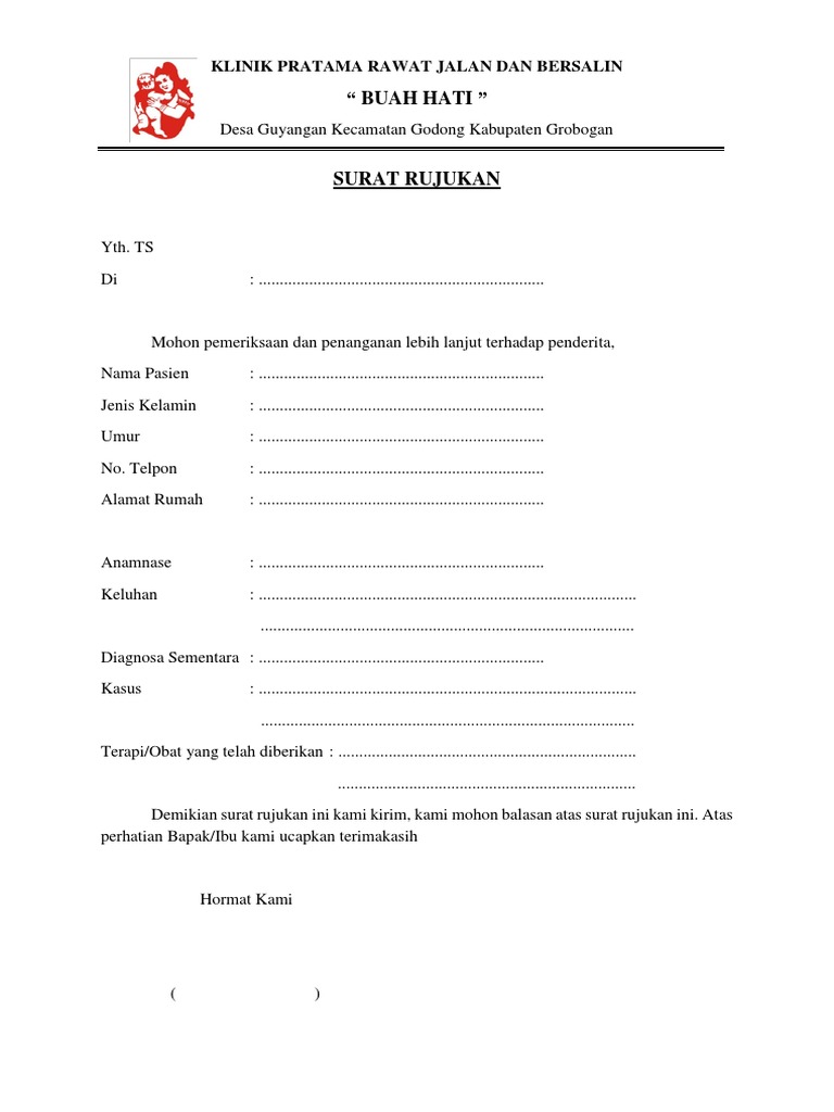SURAT RUJUKAN Drg. Gigi | PDF