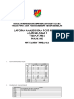 Borang Post Mortem SPM 2020 (Swot) - Matematik Tambahan Uj1 T4