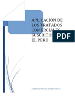 Aplicacion de Los Tratados Comerciales Suscritos Por El Peru