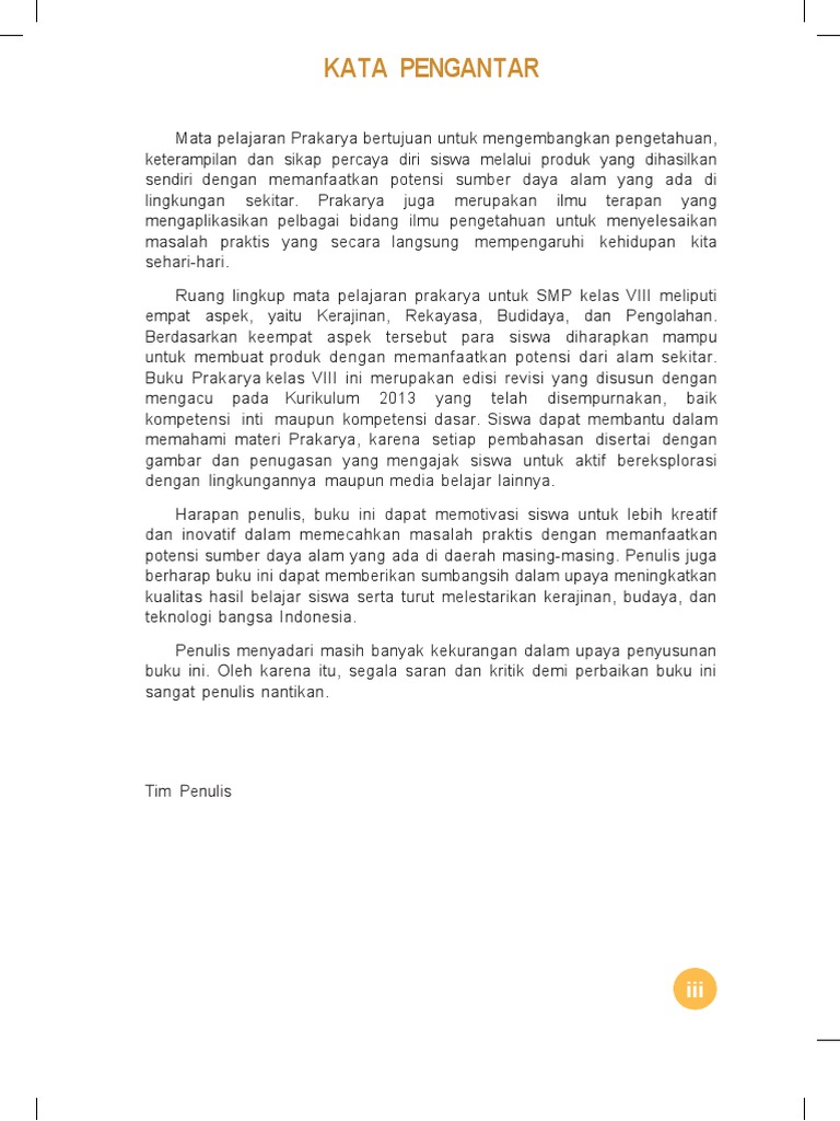 Diktat Prakarya Kelas 8 Sem 1