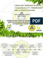 Analisa Pucuk Daun Teh Terhadap Kualitas Teh Hitam Yang Dihasilkan Di Pt. Perkebunan Nusantara Ix Kebun Semugih PDF