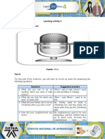 Learning Activity 3 Evidence: All in The Past: Fuente: SENA