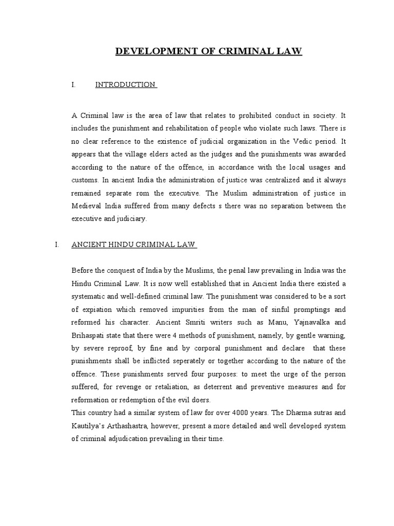 Development of Criminal Law | PDF | Crime & Violence | Crime Thriller