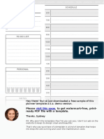 Demo planner template download guide