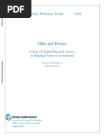 Hide and Protect A Role of Global Financial Secrecy in Shaping Domestic Institutions