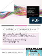Occupational Health and Sanitary Procedures: Commercial Cooking Nciii