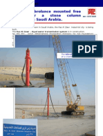 ERKE Group, The VL18 Vibrolance Mounted Free Hanging For A Stone Column Application in Saudi Arabia.