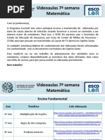 Matemática - videoaulas - 7ª semana - 25 a 29.5