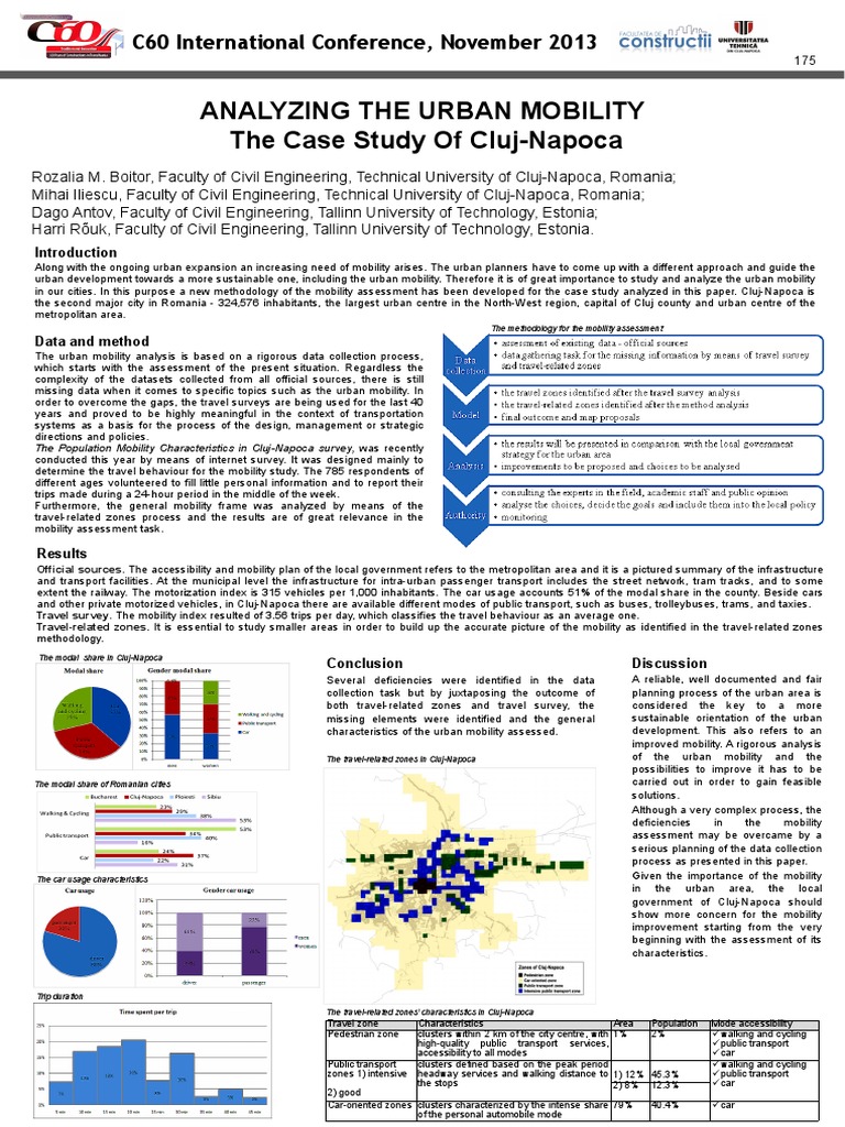 Urban Mobility Analysis in Cluj-Napoca | PDF | Public Transport | Transport