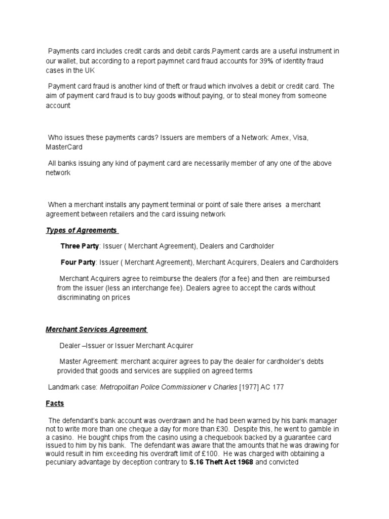 Payments Card Includes Credit Cards and Debit Cards | PDF | Credit Card ...
