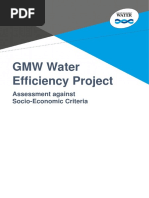 GMW WEP Socio-Economic Assessment