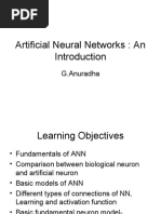 Artificial Neural Networks: An: G.Anuradha