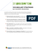 During Guided Reading: Teaching Vocabulary Strategies