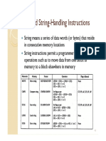 String and String-Handling Instructions