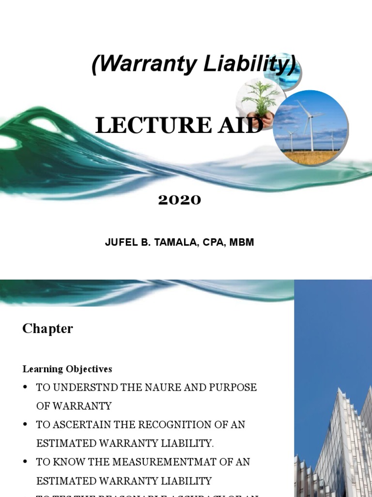 Warranty Liability PDF Debits And Credits Financial Accounting