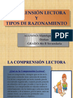 Comprensión Lectora y Tipos de Razonamiento