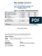 Solutions: American Type Culture Collection, Usa Atcc Microbial Pure Culture Price List 2018