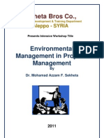 Environmental Management in Projects Management DR Mohamad Azzam F. Sekheta