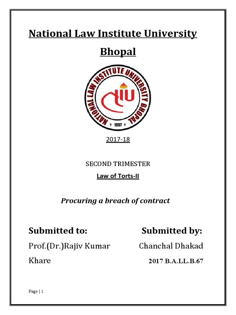 Torts Project 2 PDF Tortious Interference Tort