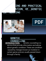 Counselling and Practical Application of Genetic in Nursing