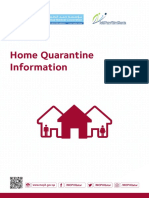 Home Quarantine Information   July 2020