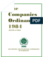 Companies Ordinance 1984