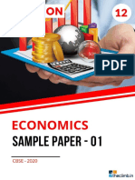 Climb Economics Sample Paper 01 Solution 2020