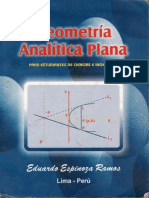 Geometria Analitica Plana, 2002 - Eduardo Espinoza Ramos PDF