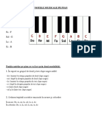 2. Notele muzicale pe pian