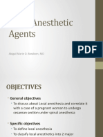 Local Anesthetic Agents