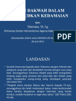 Peran Dakwah Dalam Mewujudkan Kedamaian