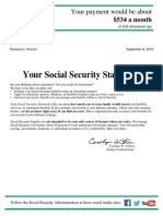 Your Social Security Statement: Your Payment Would Be About